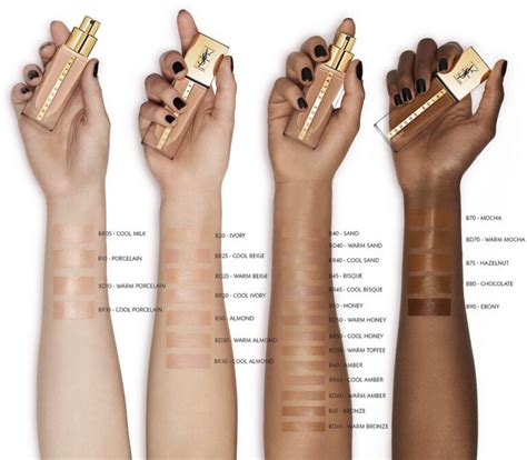 yves saint laurent touche eclat foundation b10|touche eclat colour chart.